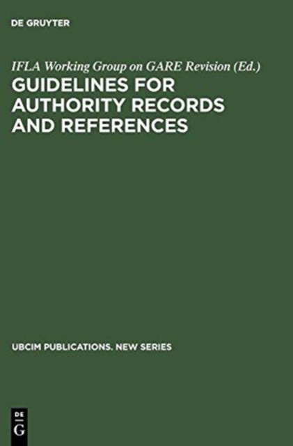 Guidelines for Authority Records and References