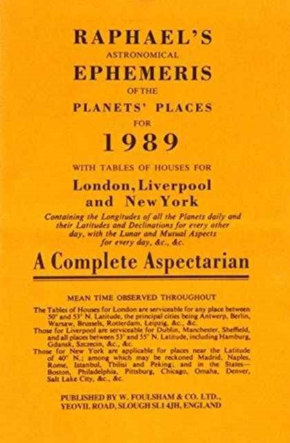 Raphael's Astronomical Ephemeris of the Planets' Places