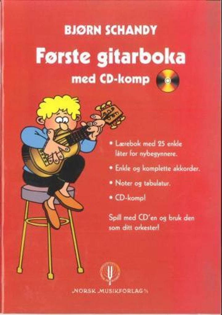 Første gitarboka - med CD-komp