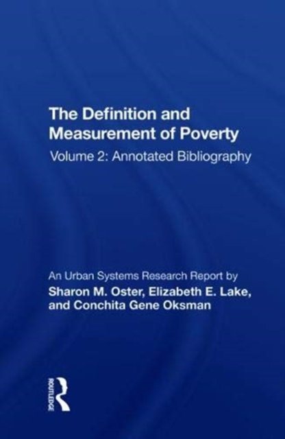 The Definition and Measurement of Poverty