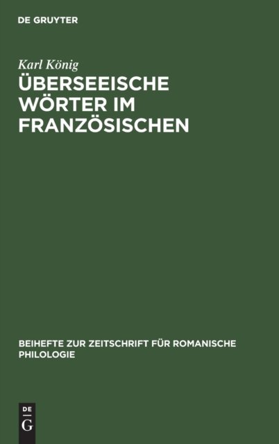 Uberseeische Worter Im Franzosischen