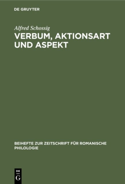 Verbum, Aktionsart und Aspekt