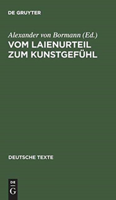 Vom Laienurteil Zum Kunstgefuhl
