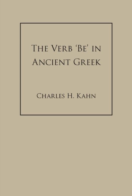 The Verb 'Be' In Ancient Greek