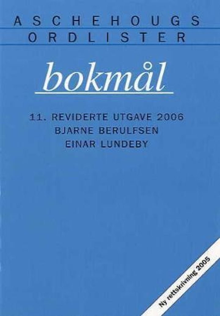 Bokmål - Aschehougs ordlister