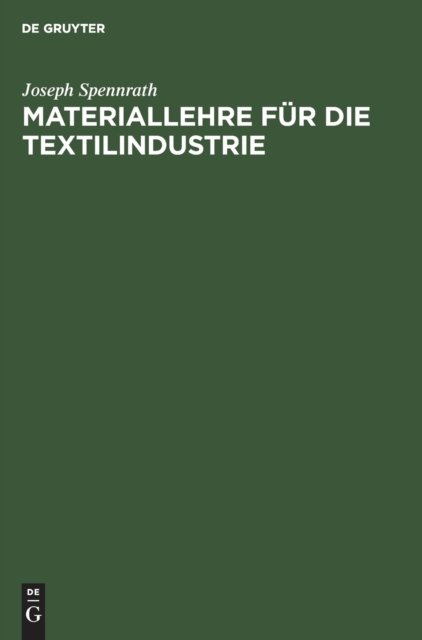 Materiallehre Fur Die Textilindustrie