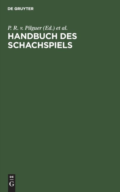 Handbuch Des Schachspiels