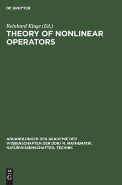 Theory of Nonlinear Operators