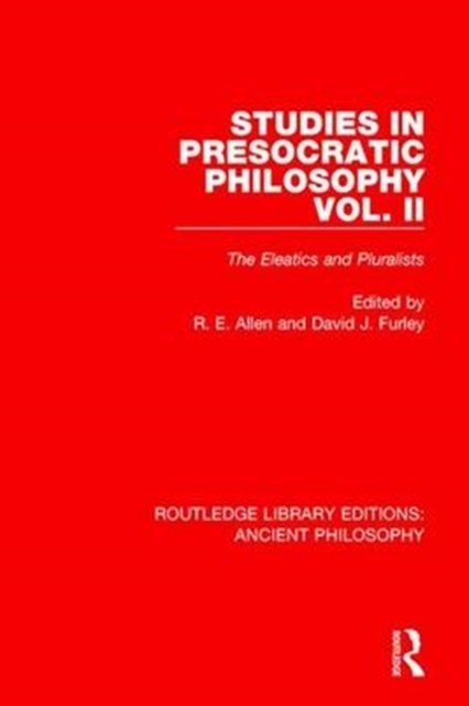 Studies in Presocratic Philosophy