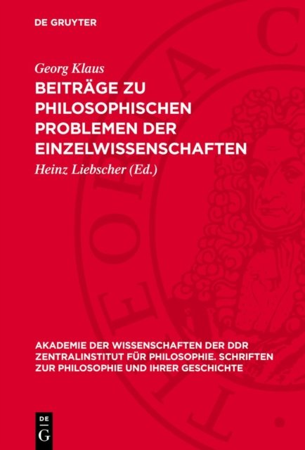 Beitrage Zu Philosophischen Problemen Der Einzelwissenschaften