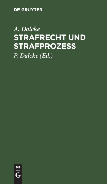 Strafrecht Und Strafprozess