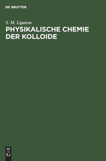 Physikalische Chemie Der Kolloide