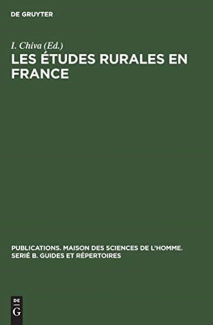 Les etudes rurales en France