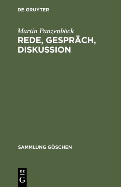Rede, Gesprach, Diskussion