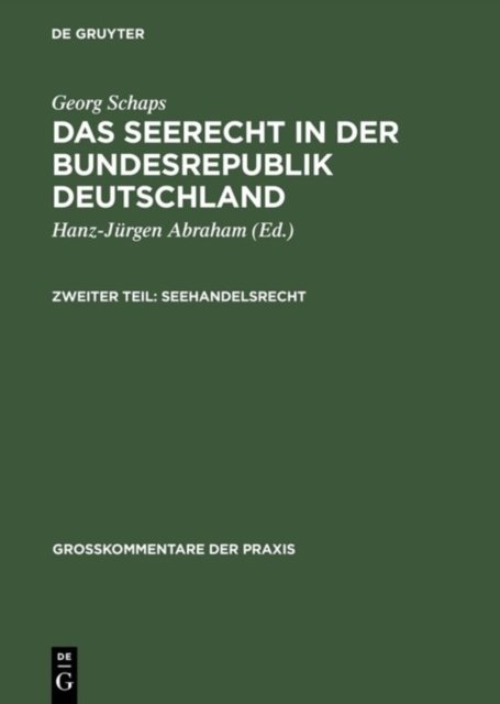 Seerecht in der Bundesrepublik Deutschland. Teil 2