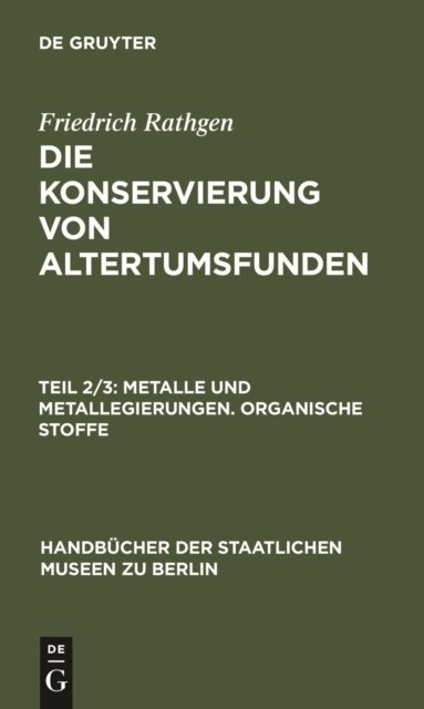 Metalle und Metallegierungen. Organische Stoffe