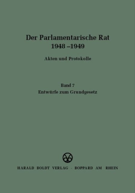 Entwurfe Zum Grundgesetz