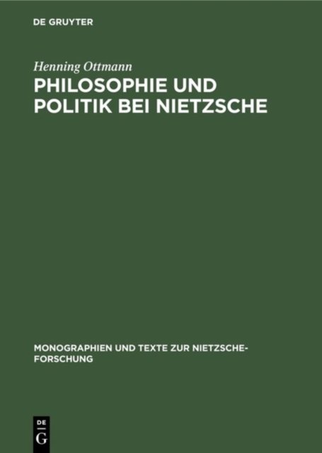 Philosophie Und Politik Bei Nietzsche