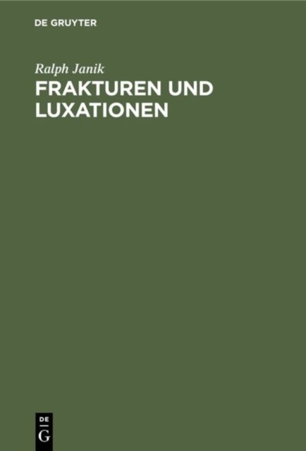 Frakturen Und Luxationen