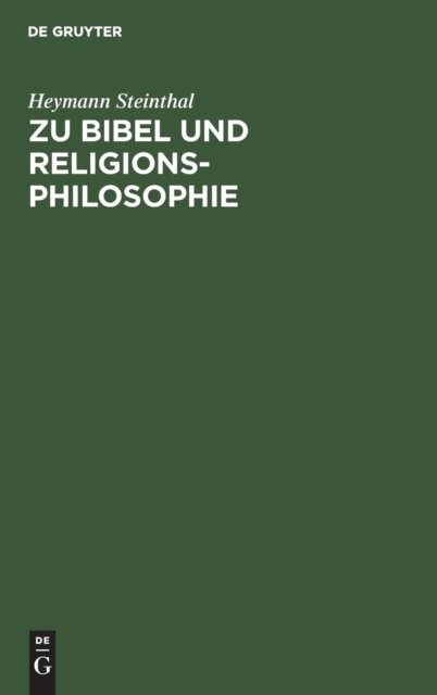 Zu Bibel Und Religionsphilosophie