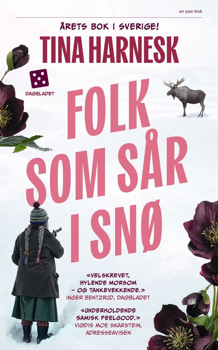 Folk som sår i snø