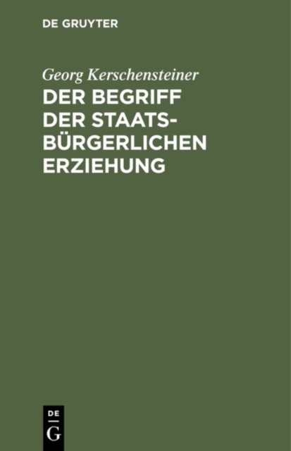 Der Begriff der staatsburgerlichen Erziehung