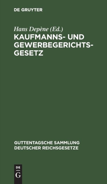 Kaufmanns- Und Gewerbegerichtsgesetz