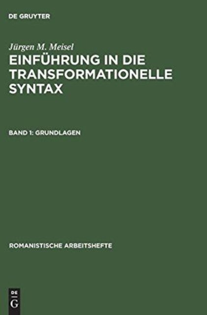 Einfuhrung in die transformationelle Syntax, Band 1, Grundlagen