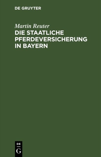 staatliche Pferdeversicherung in Bayern