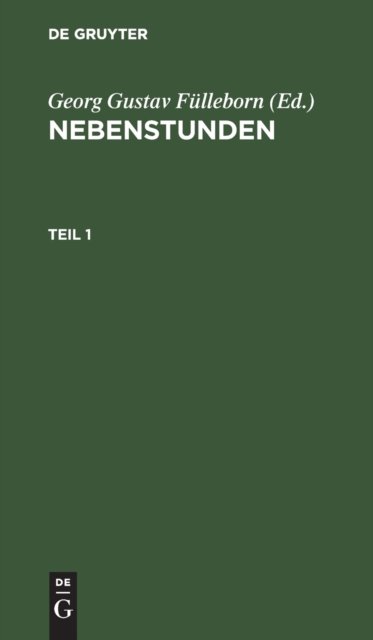 Nebenstunden. Teil 1