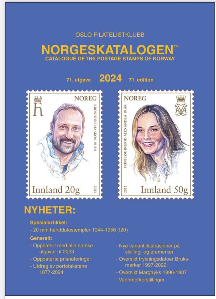 Norgeskatalogen 2024 = Specialized catalogue of the postage stamps of Norway 2024