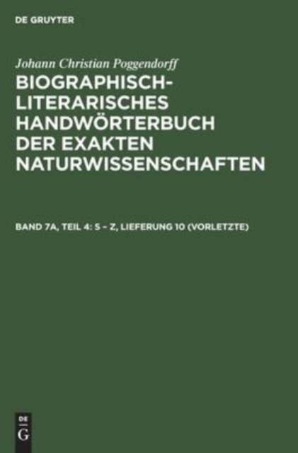 S - Z, Lieferung 10 (Vorletzte)