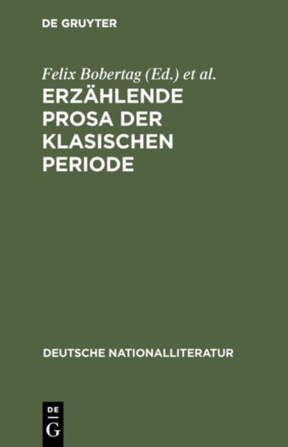 Erzahlende Prosa der klasischen Periode