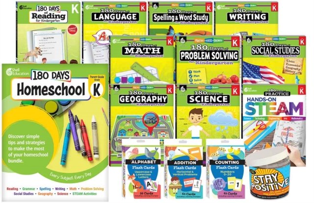 180 Days™: Homeschool Kindergarten Set