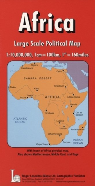The "Daily Telegraph" Africa Political Wall Map