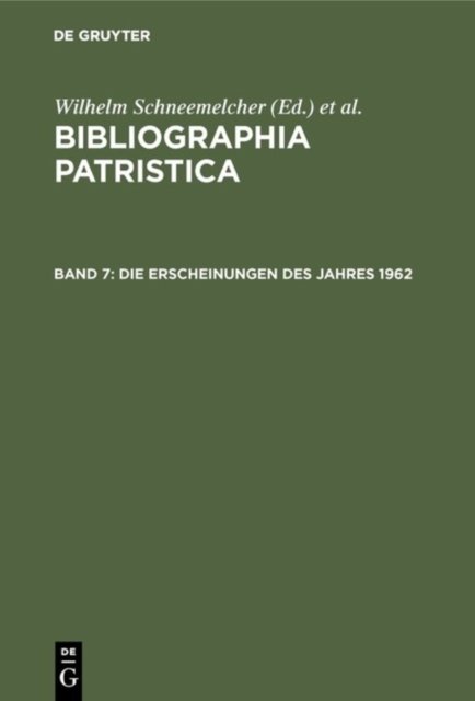 Die Erscheinungen Des Jahres 1962