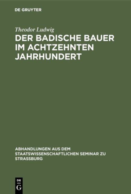 badische Bauer im achtzehnten Jahrhundert