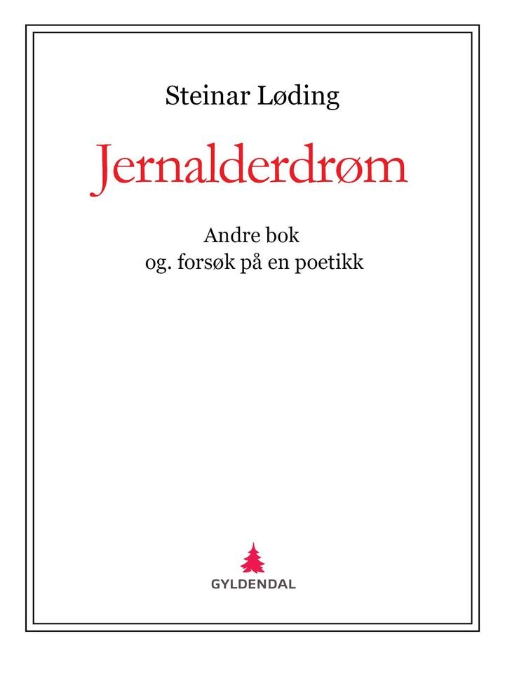 Jernalderdrøm - andre bok : og. forsøk på en poetikk : (slags roman-fragment)