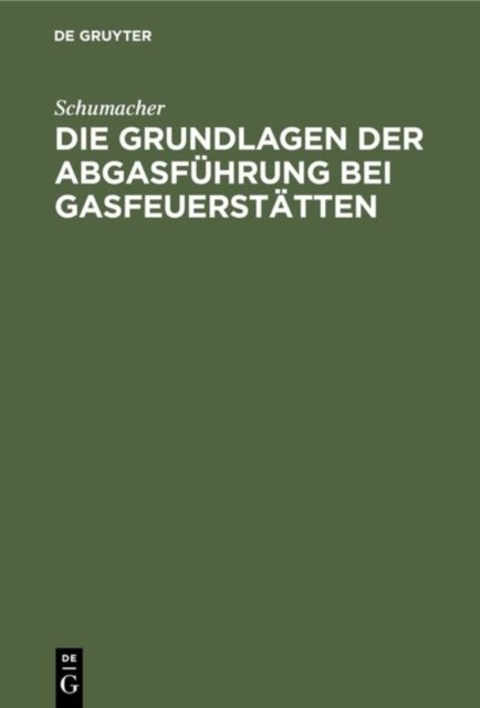 Die Grundlagen Der Abgasfuhrung Bei Gasfeuerstatten