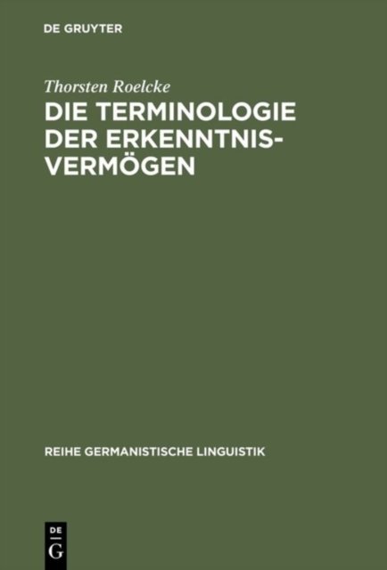 Die Terminologie Der Erkenntnisvermogen