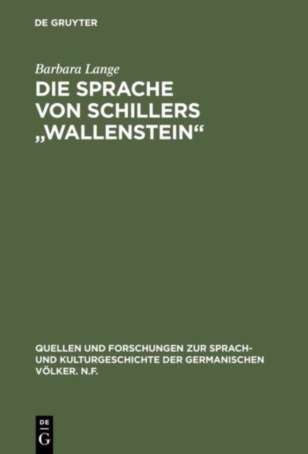 Sprache von Schillers "Wallenstein"