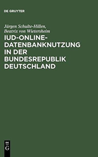IuD-online-Datenbanknutzung in der Bundesrepublik Deutschland
