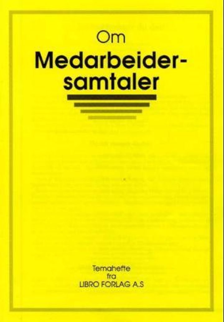 Om medarbeidersamtaler