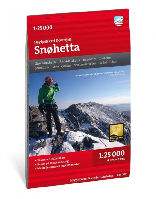 Dovrefjell: Snøhetta - Høyfjellskart