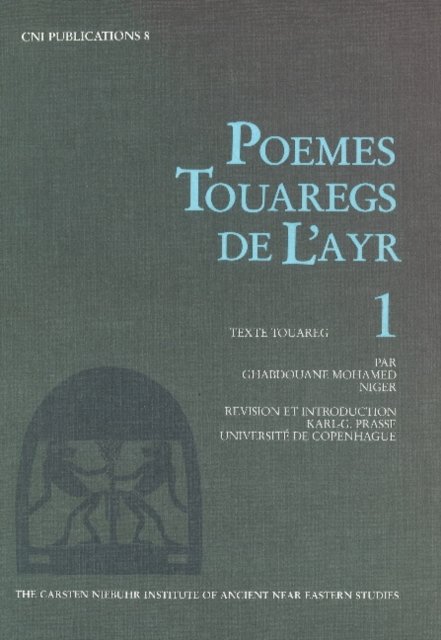 Poemes Touaregs de l'Ayr, 1