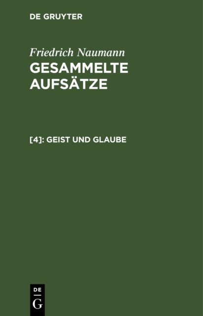 Geist und Glaube