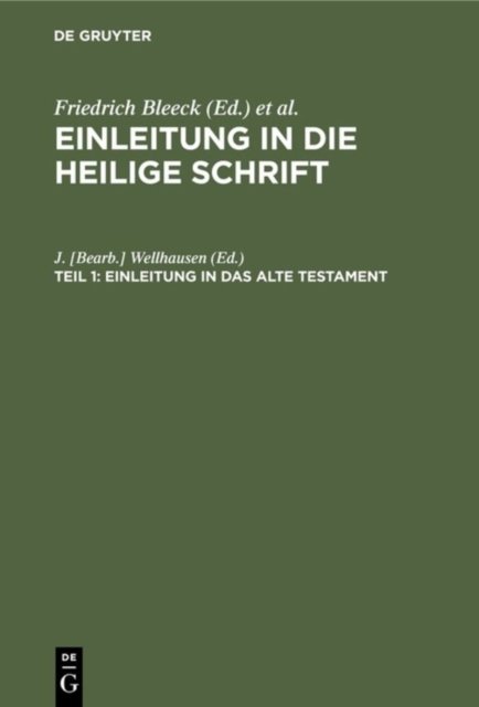 Einleitung in Das Alte Testament