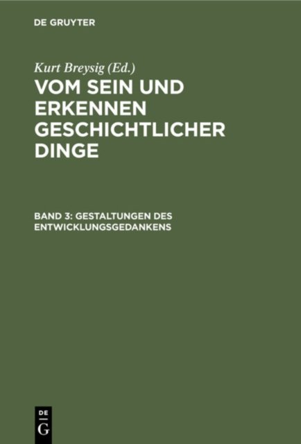 Gestaltungen Des Entwicklungsgedankens