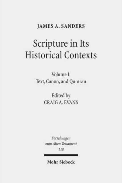 Scripture in Its Historical Contexts