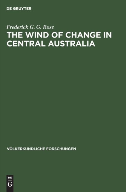 The Wind of Change in Central Australia